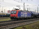 SBB - Lok 482 004-9 mit Güterzug in Basel Badischer Bahnhof am 23.11.2016