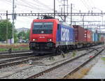 SBB - Lok 484 006-2 unterwegs mit Güterzug in Pratteln am 23.05.2023