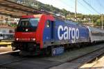 SBB Cargo E 484 003 SR mit IR im Bahnhof Bellinzona, 17.08.09