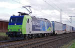 Lok 485 001 von der BLS Lötschbergbahn am 18.03.2020 in Porz.