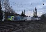 BLS 4485 003 mit Cargobeamer bei der Einfahrt in Rheydt Hbf, wo er einen RB 33 passieren lassen musste.5.2.2019