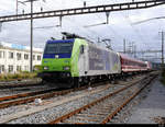 BLS - Lok 485 001 vor Rolla bei der durchfahrt in Prattelen am 25.09.2020