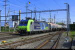 BLS - Lok 485 013-7 mit Güterzug unterwegs in Pratteln am 05.10.2023 ..