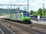 BLS - bls Gterzug mit den Lok`s 485 020 + 485 ... bei der durchfahrt in Liestal am 03.08.2008