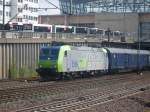 bls 485 005 in Hannover Messe Laatzen mit einem Sonderzug aus Schorndorf