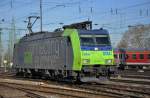 BLS Lokomotive 485 004 - 6 beim Badischen Bahnhof in Basel. Die Aufnahme stammt vom 17.12.2013.