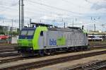 Re 485 005-3 abgestellt beim Badischen Bahnhof in Basel. Die Aufnahme stammt vom 16.05.2014.
