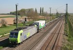 485 011 mit DGS 43611 (Freiburg Gbf–Novara) am 22.04.2015 in Mllheim (Baden)