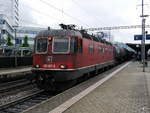 SBB - Lok 620 027-3 mit Güterzug unterwegs im Bahnhof Prattelen am 17.05.2018