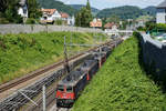 SBB CARGO:  Güterzug mit Re 20/20 bei Liestal am 28.