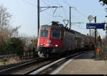 SBB -620 062-0 vor Güterzug bei der durchfahrt in Ligerz am 26.02.2021