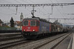 Re 620 014-1 durchfährt am 26.01.2023 den Bahnhof Rupperswil.