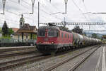 Re 620 077-8 durchfährt am 12.05.2023 den Bahnhof Rupperswil.