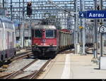 SBB - 620 085-1 mit Güterzug unterwegs bei der durchfahrt in Aarau am 15.07.2023