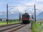 SBB - Loks Re 620 065-3 + Re 4/4 vor Güterzug unterwegs bei Uttigen in Richtung Bern am 14.05.2015