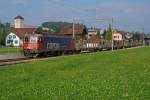 SBB: Güterzug mir der Re 620 060-4  TAVANNES  bei Gettnau am letzten erst noch sonnigen Tag des Monats (30.