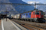 SBB: Portraitaufnahme der Re 620 039-8 Murten, entstanden in Martigny am 30. Januar 2018.
Foto: Walter Ruetsch 