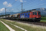 SBB CARGO.
Re 620 060-4 TAVANNES mit gemischtem Güterzug bei Deitingen am 30. Juli 2018.
Foto: Walter Ruetsch