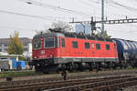 Re 620 037-2 durchfährt den Bahnhof Pratteln. Die Aufnahme stammt vom 20.10.2018.