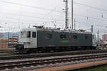 Railadventure Lok Re 620 003-4 (ex SBB) steht auf einem Abstellgleis beim badischen Bahnhof. Die Aufnahme stammt vom 10.01.2019.