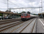 SBB - Re 6/6  620 010-9 mit Güterzug bei der durchfahrt im Bahnhof Ruppeswil am 15.06.2019