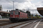 Re 620 052-1 durchfährt den Bahnhof Rupperswil.