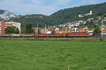 Güterzug von SBB CARGO mit der Re 620 053  GÜMLIGEN  bei Oensingen unterwegs am 11.