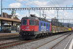 Re 620 010-9 durchfährt den Bahnhof Rupperswil. Die Aufnahme stammt vom 13.03.2020.