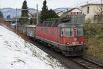 SBB Schrottzug nach Gerlafingen mit der Re 620 070-3  AFFOLTERN AM ALBIS  bei Biberist am 20.