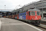 Güterverkehr im Personenbahnhof Luzern.