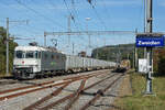 ZUCKERRÜBENKAMPAGNE 2021.
Zuckerfabrik Frauenfeld.
Am 18. und 19. Oktober 2021 verkehrten die Zuckerrübenzüge zwischen Islikon und Zweidlen mit der Railadventure/RADAVE Re 620 003, ehemals SBB Re 6/6 11603 (1972/Prototyp).
Leermaterialzug bei der Ankunft in Zweidlen.
Foto: Walter Ruetsch