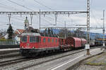 Re 620 031-5 durchfährt am 27.02.2023 den Bahnhof Rupperswil.