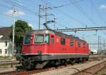 SBB Re 6_6 11602 auf einer berfhrungsfahrt am 27.8.2008 in Pratteln.