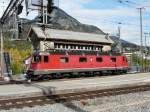 SBB - Re 6/6  11625 bei Rangierfahrt im Bahnhof Brig am 25.10.2013