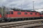 Re 6/6 11616 beim Güterbahnhof in Muttenz.