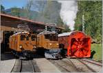 50 Jahre Blonay Chamby - MEGA BERNINA FESTIVAL: Das  Alignement  in seiner Gesamtheit genial, zeigt auf drei Loks beschränkt auch seine Reize: Die Bernina Bahn Ge 4/4 81, das Bernina Bahn