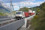 RhB Ge 4/4 iii 645  Tujetsch  in Reichenau-Tamins am 21.09.2025