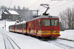 Transports publics du Chablais TPC  Sonderzug für Schüler mit der HGe 4/4 31 in Col-du-Soud am 18.