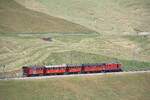 Die FO 36, �ber 80 Jahre alt, zieht am 04.07.2026 den Jubil�umszug Brig - Disentis ab Realp, im Rahmen der Feierlichkeiten zu 100 Jahre Furka-Oberalp-Bahn. 
Die im Zug verwendeten Wagen geh�ren der DFB.
Jahrzehntelang zogen diese Lokomotiven den langsamsten Schnellzug der Welt, den Glacier-Express. In der langen Zeit wurde daf�r verschiedenstes Wagenmaterial verwendet.
