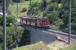 Die FO 36, �ber 80 Jahre alt, zieht am 04.07.2026 den Jubil�umszug, im Rahmen der Feierlichkeiten zu 100 Jahre Furka-Oberalp-Bahn, vom Oberalppass her Richtung Diesentis.