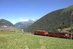 Die FO 36, �ber 80 Jahre alt, zieht am 04.07.2026 den JubNil�umszug, im Rahmen der Feierlichkeiten zu 100 Jahre Furka-Oberalp-Bahn, von Andermatt her zum Oberalppass.