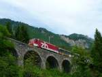 zb - HGe 4/4  101 968-6 unterwegs zischen Brienz West und Ebligen am 14.06.2009