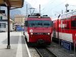 zb - Lok HGe 4/4 101 962-9 im Bahnhof in Meiringen am 23.03.2013