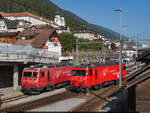 MGB HGe 4/4 II 3 & 108 / Disentis/Mustér, 1.