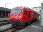MGB - Lok HGe 4/4 1 im Bahnhof Disemntis am 17.09.2010