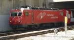 HGe 4/4 101 f�hrt am 04.08.11 p�nklich mit D 907 aus St.Moritz in Zermatt ein.