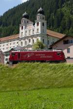 MGB, HGe 4/4 II, 107, 16.06.2012 Disentis       