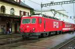 HGe 4/4 II 105 in Disentis/Must�r (24.