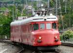 SBB - 150 Jahre Rheintallinie - Extrazug mit RAe 4/8 1021 bei der einfahrt in den Bahnhof von Chur am 25.05.2008