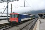 BDt EWI 50 85 82-33 961-2 an der Spitze des Ersatz RE 2936 in Biel/Bienne, 01.03.2014.